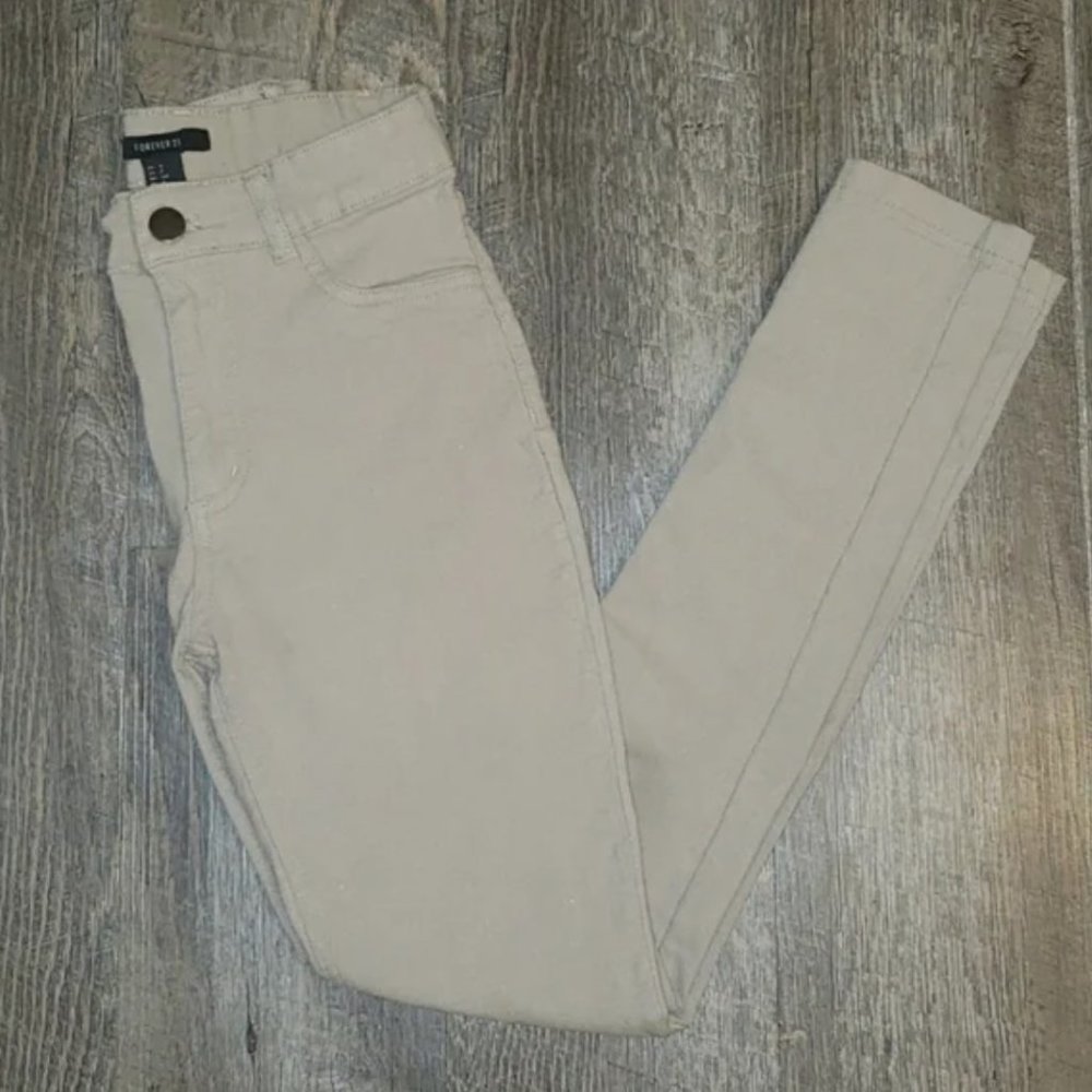 High wasted nude jegging